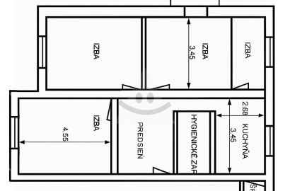 4-room apartment with balcony, /81m2/, Žilina - Vlčince III
