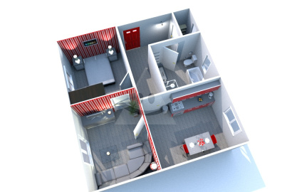 2-room brick apartment, /60m2/, Žilina - OLD TOWN